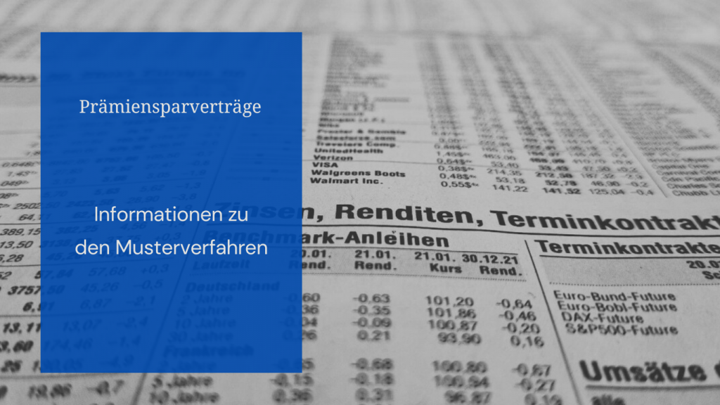 Prämiensparverträge